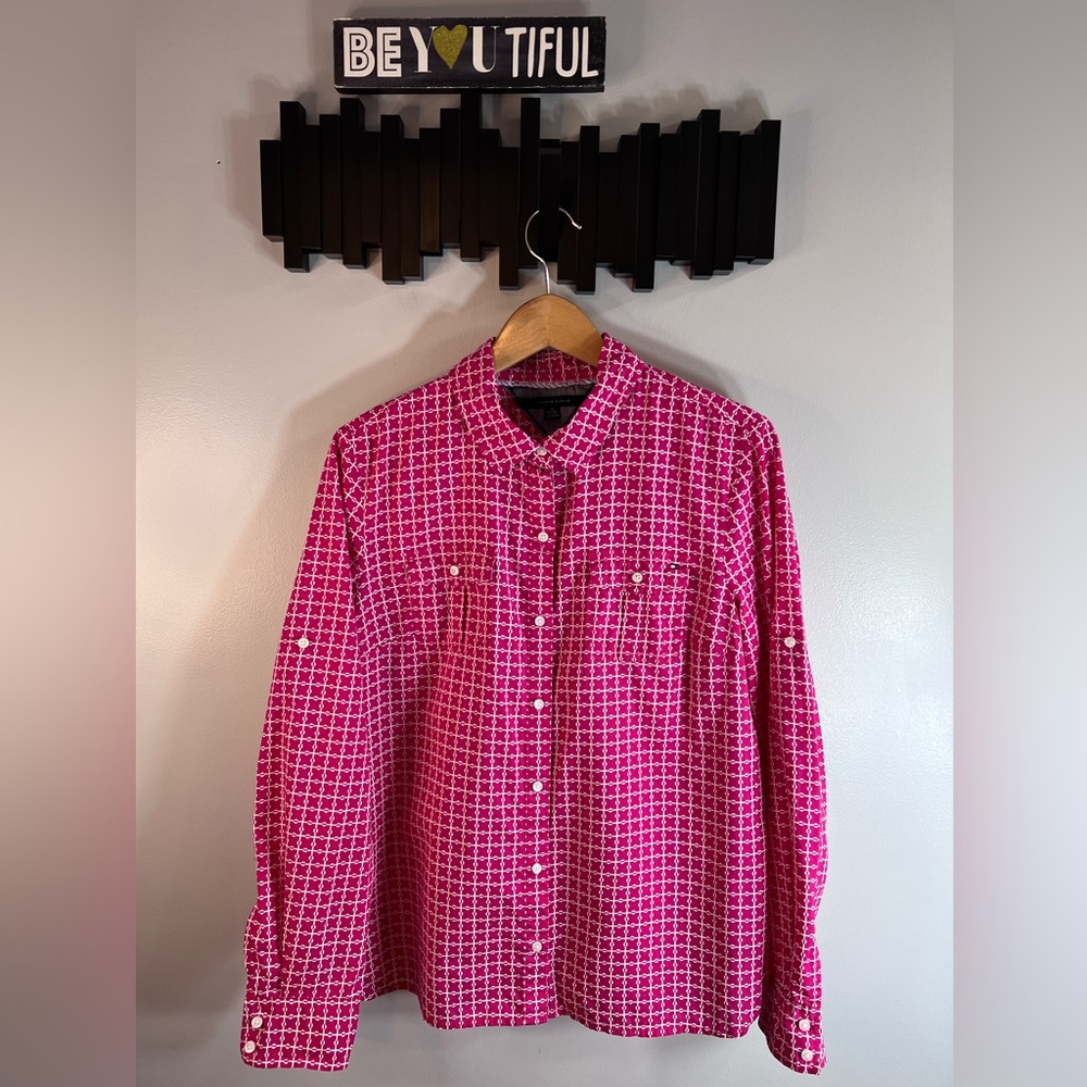 Tommy Hilfiger 100% Cotton Button Down Shirt Size XL